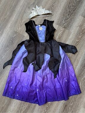Little Adventures Sea Witch Dress with Crown - 3-5T